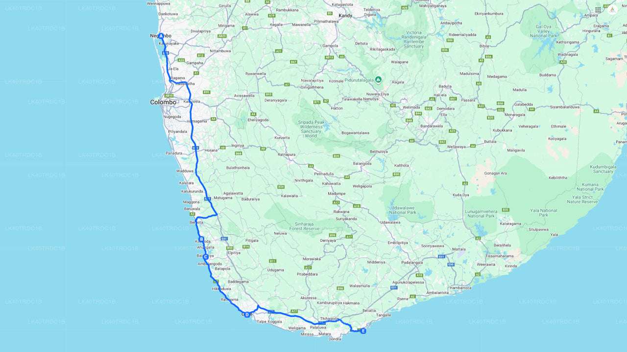 从尼甘布到希里凯蒂亚的私人接送服务(含观光停留)