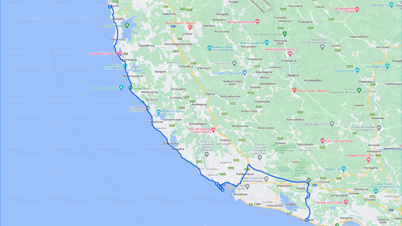 阿汉加马南部海岸亮点