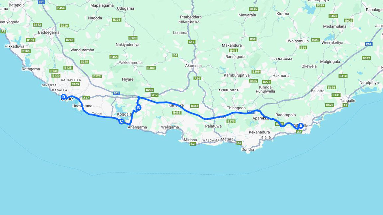 迪克韦拉南部海岸亮点