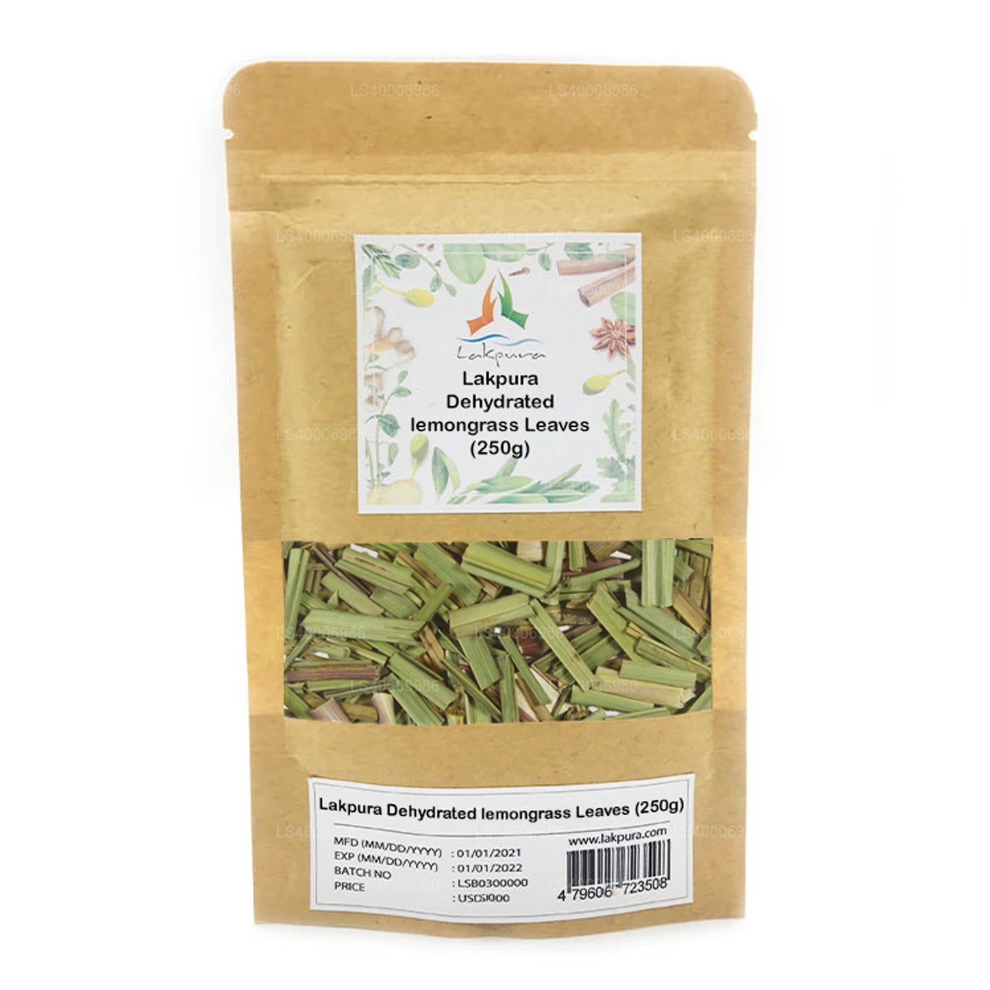 Lakpura 脱水柠檬草叶