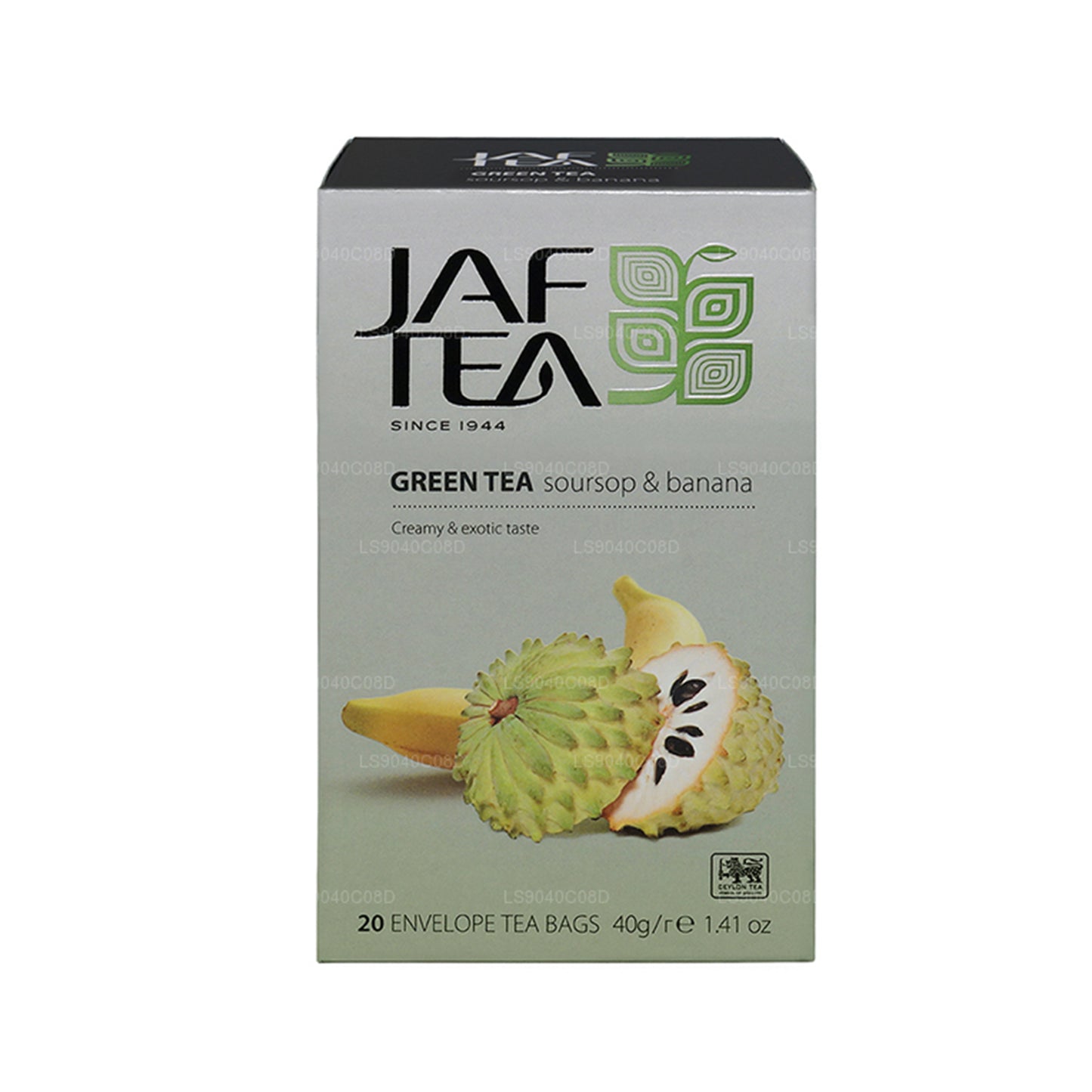 Jaf Tea Pure Green 系列绿茶刺果番茄和香蕉 (40g) 20 个茶包