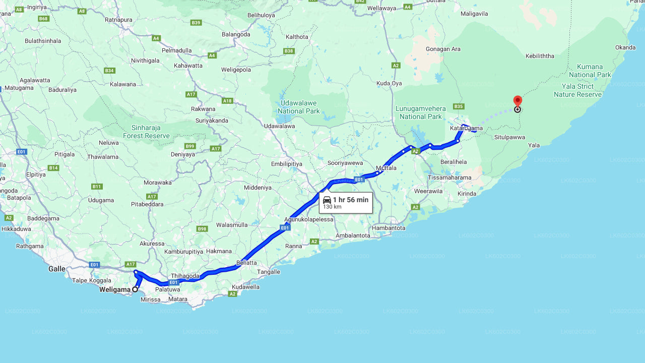 从韦利格玛出发的亚拉国家公园探险之旅