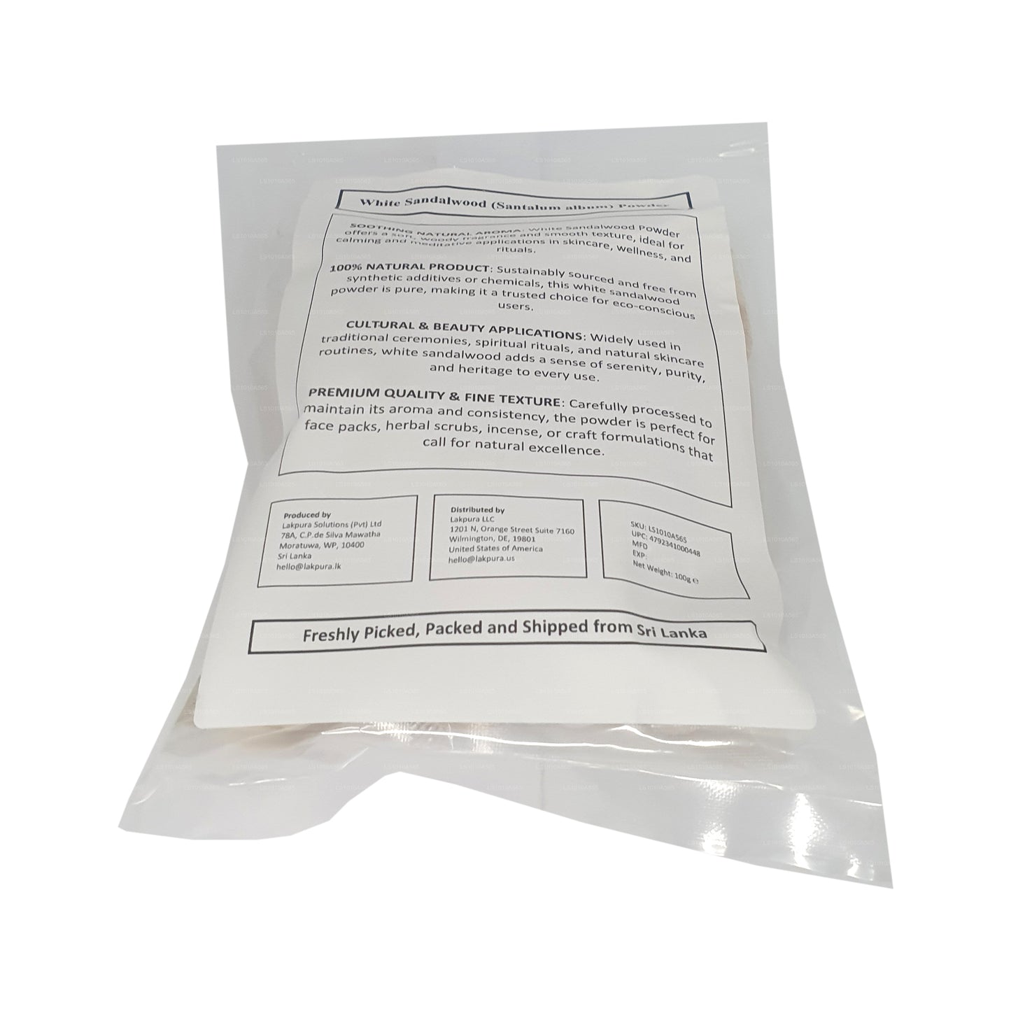 Lakpura 白檀香粉 (100 克)