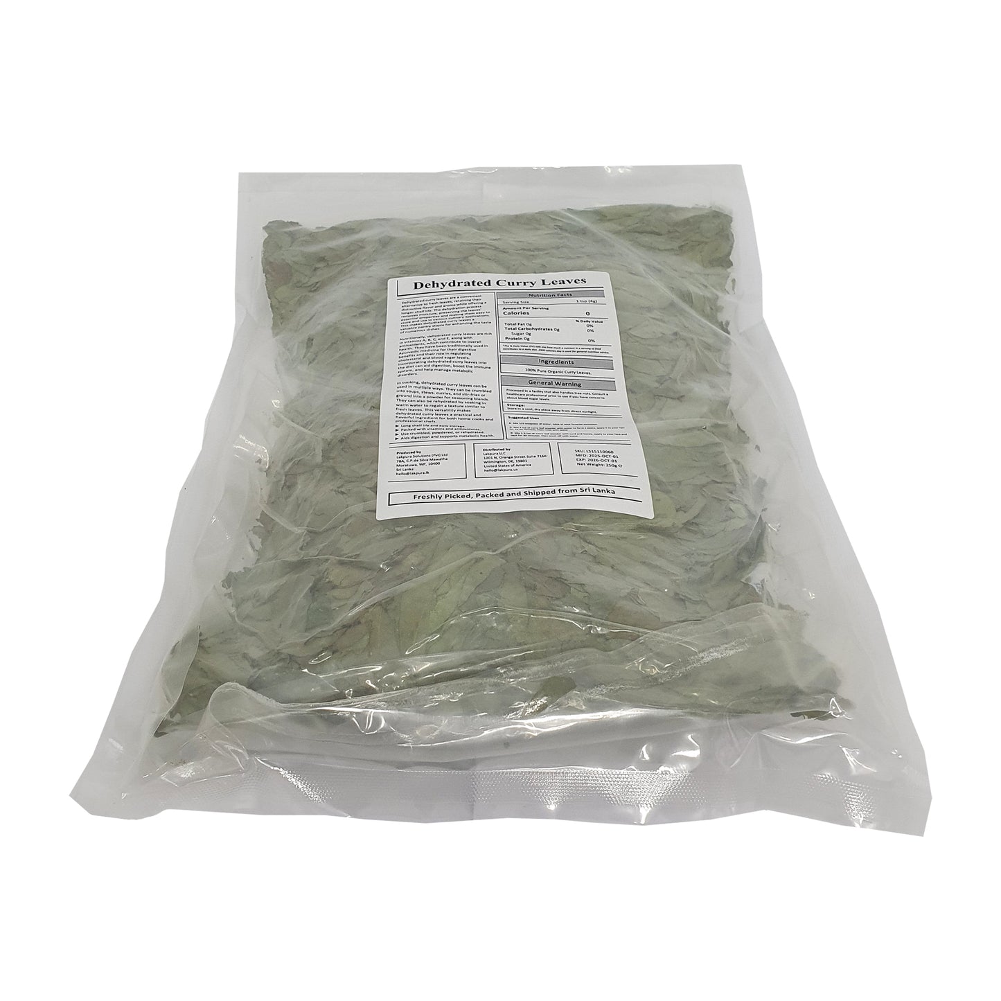 Lakpura® 脱水咖喱叶