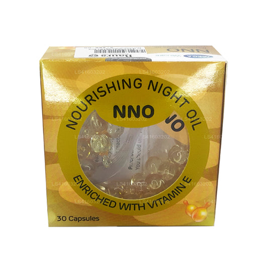 NNO 含有维生素 E 和荷荷巴油的滋养晚间油（30 粒）