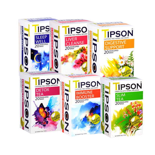 Tipson Tea Wellness Bundle - 6 Pack (156g)