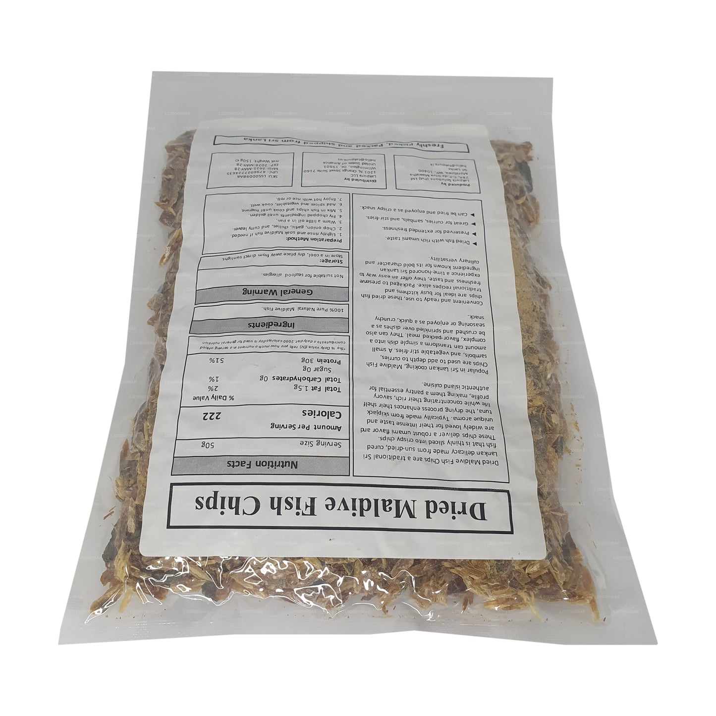 Lakpura 马尔代夫炸鱼片 (150g) Pack