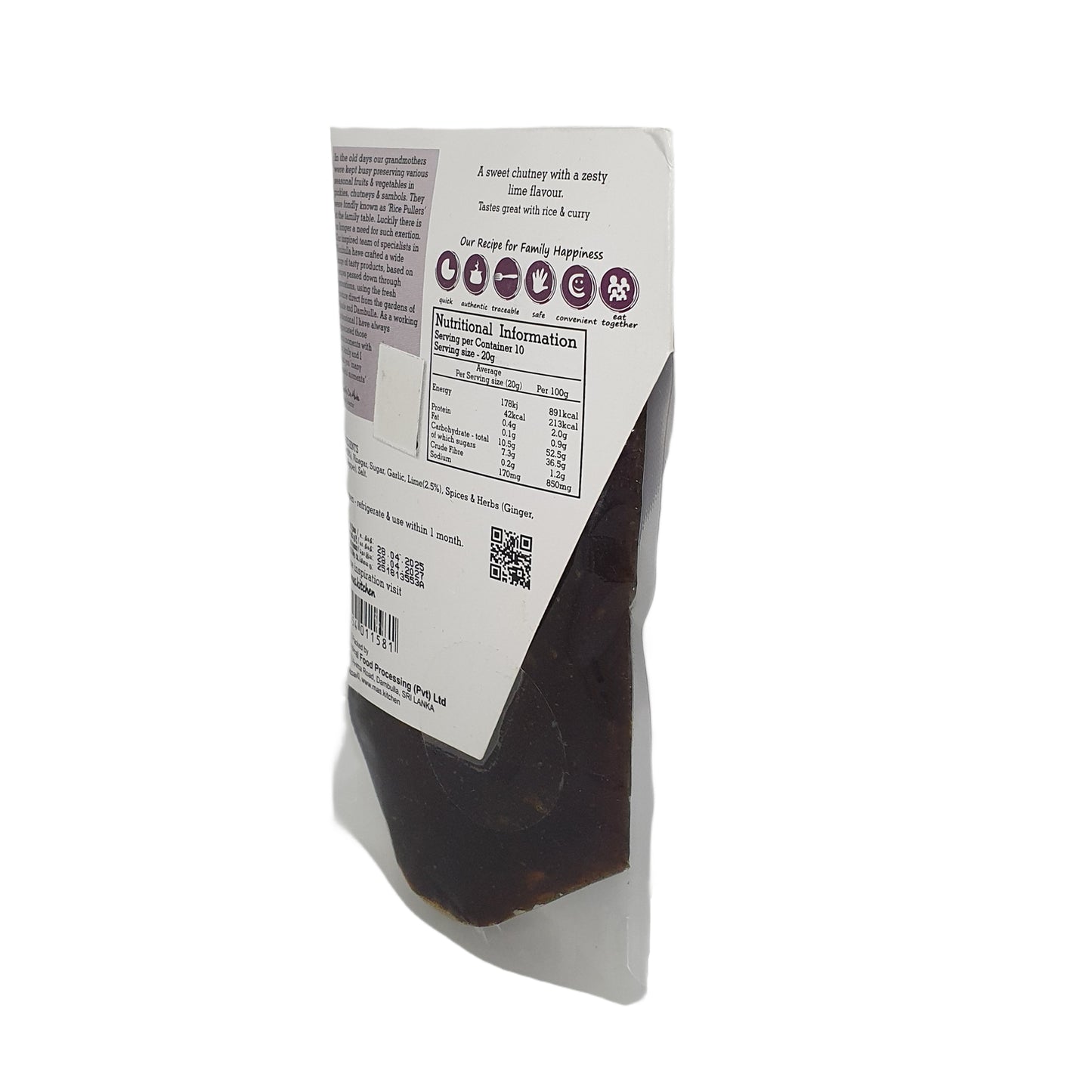 MA 的厨房椰枣和酸橙酸辣酱 (200 g)