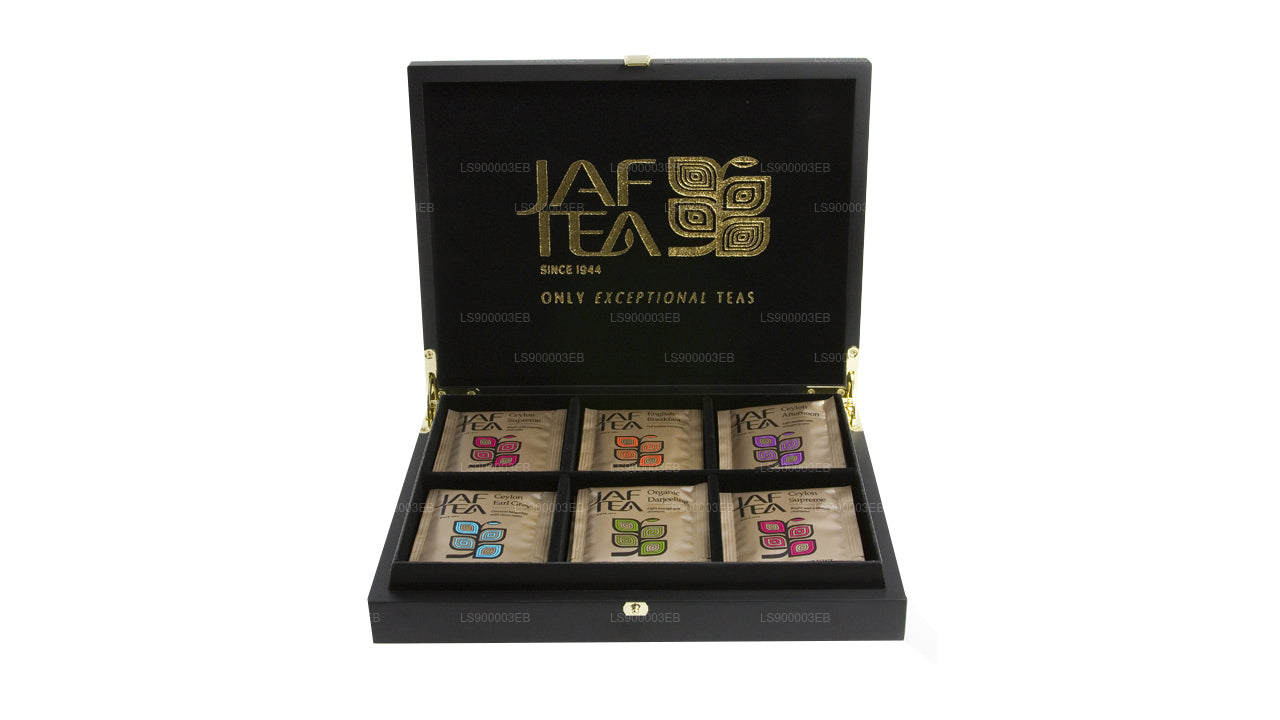 Jaf tea 封闭顶部 6 个隔间木制演示器