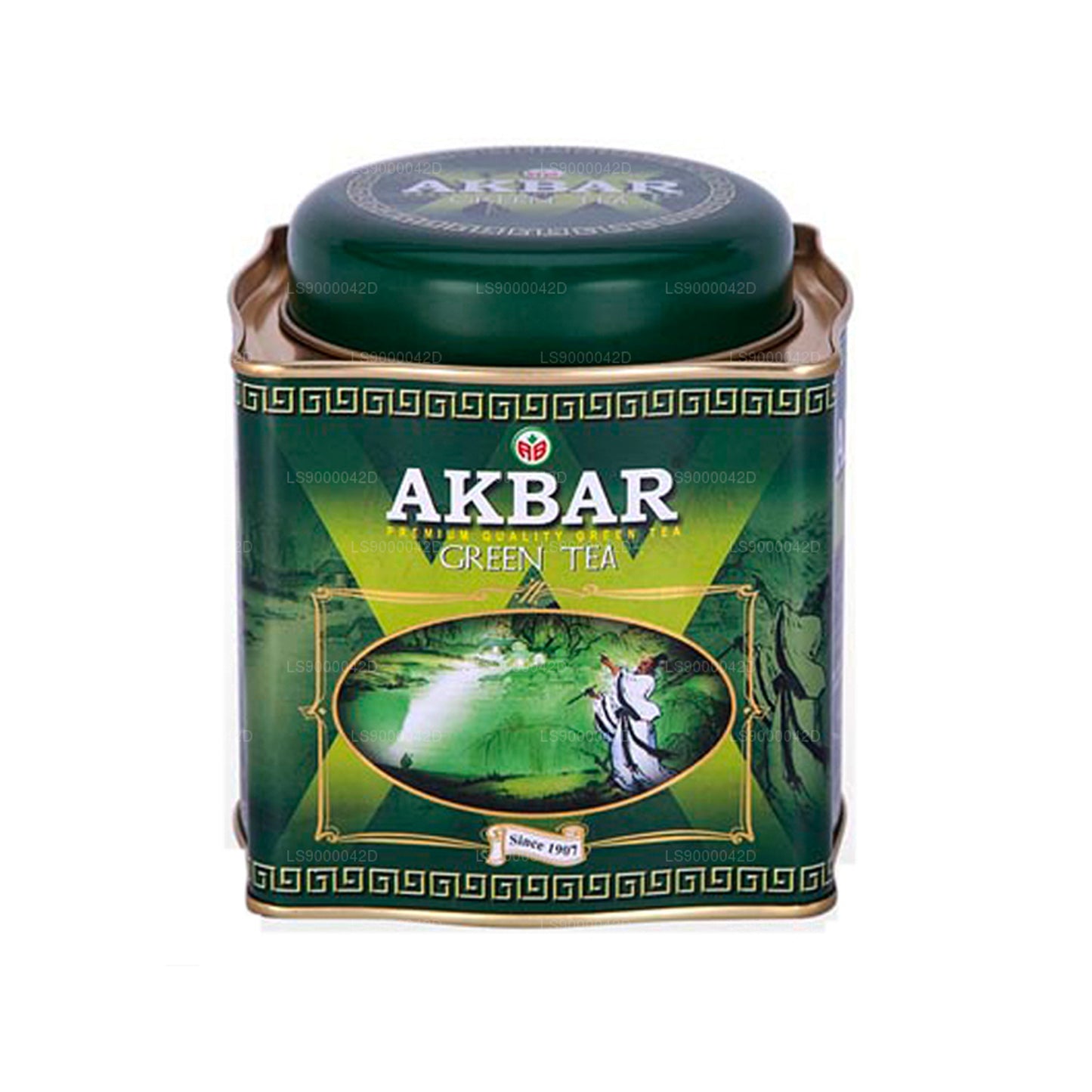 Akbar 经典绿茶叶茶 (250 克) 罐装