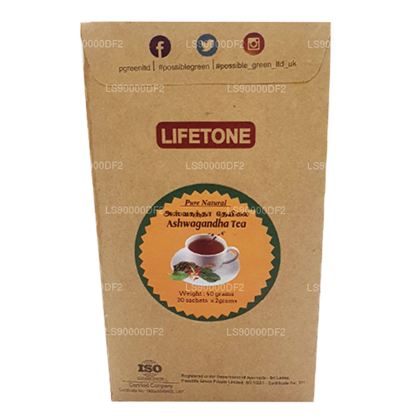 Lifetone 南非醉茄茶 (40 克)