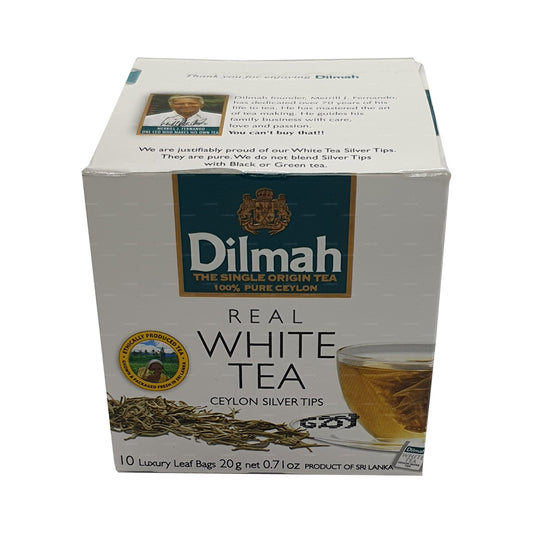 Dilmah Real White Tea 锡兰 Silver Tips (20g) 10 个茶包