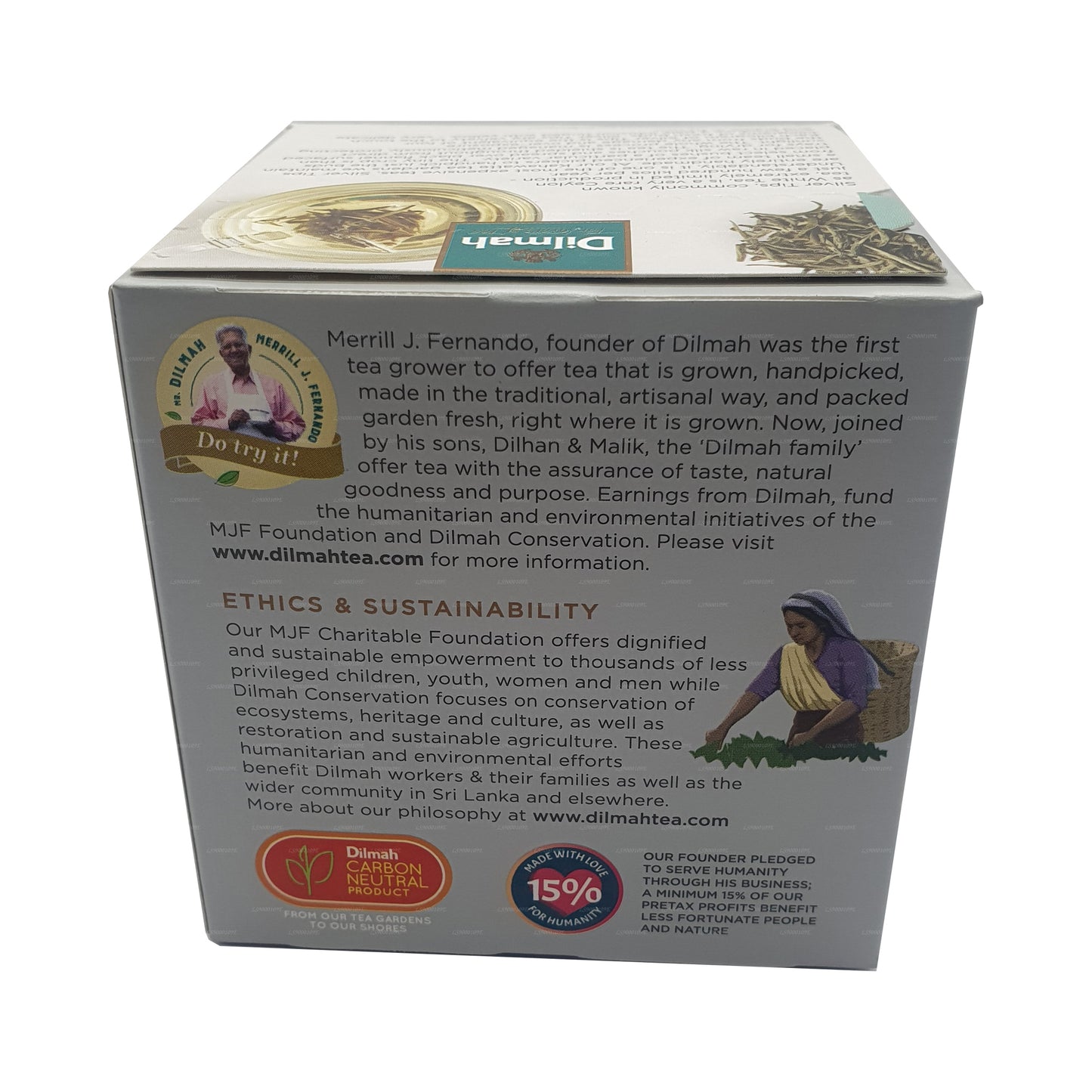 Dilmah Real White Tea 锡兰 Silver Tips (20g) 10 个茶包