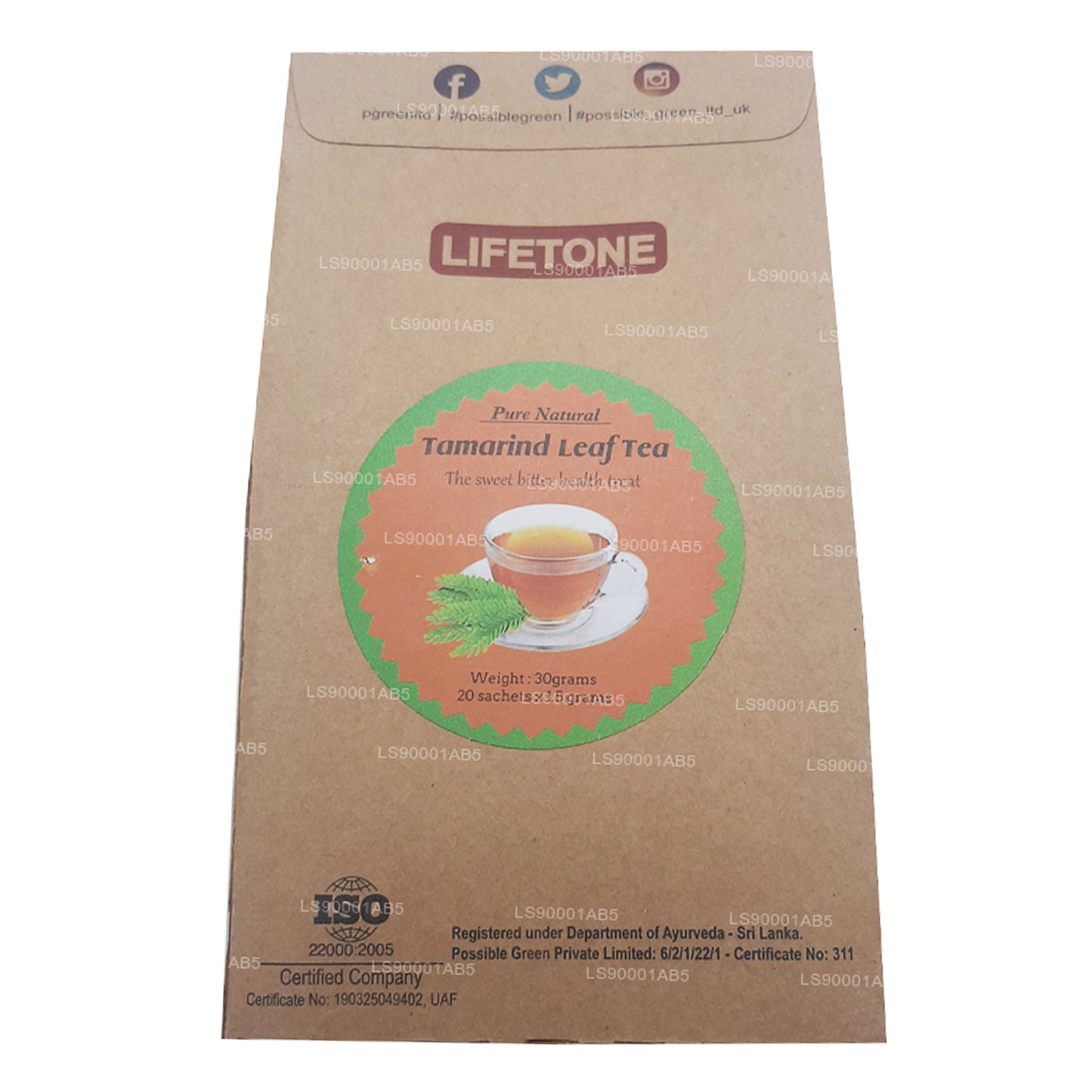 Lifetone 罗望子叶茶 (40 克)