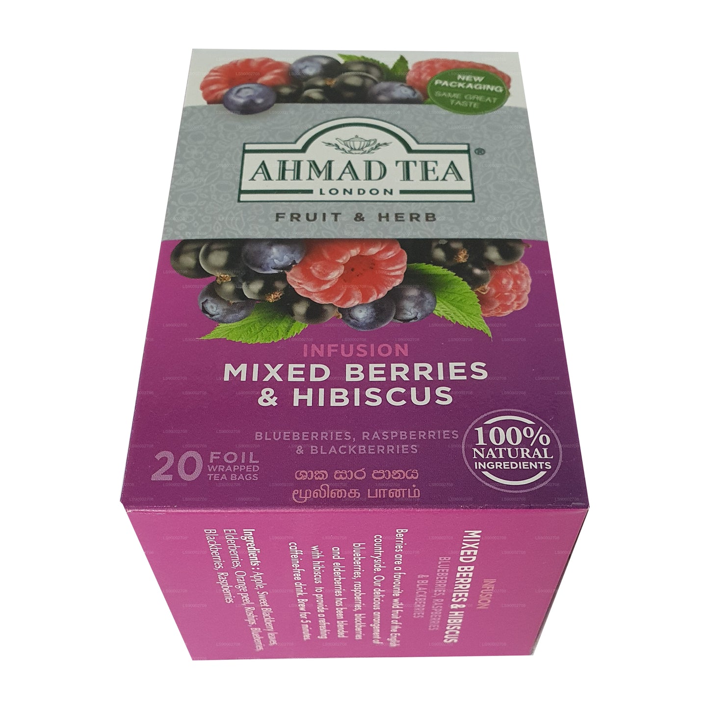 Ahmad Tea Mixed Berry & Hibiscus (40g) 20 Foil Tea Bags