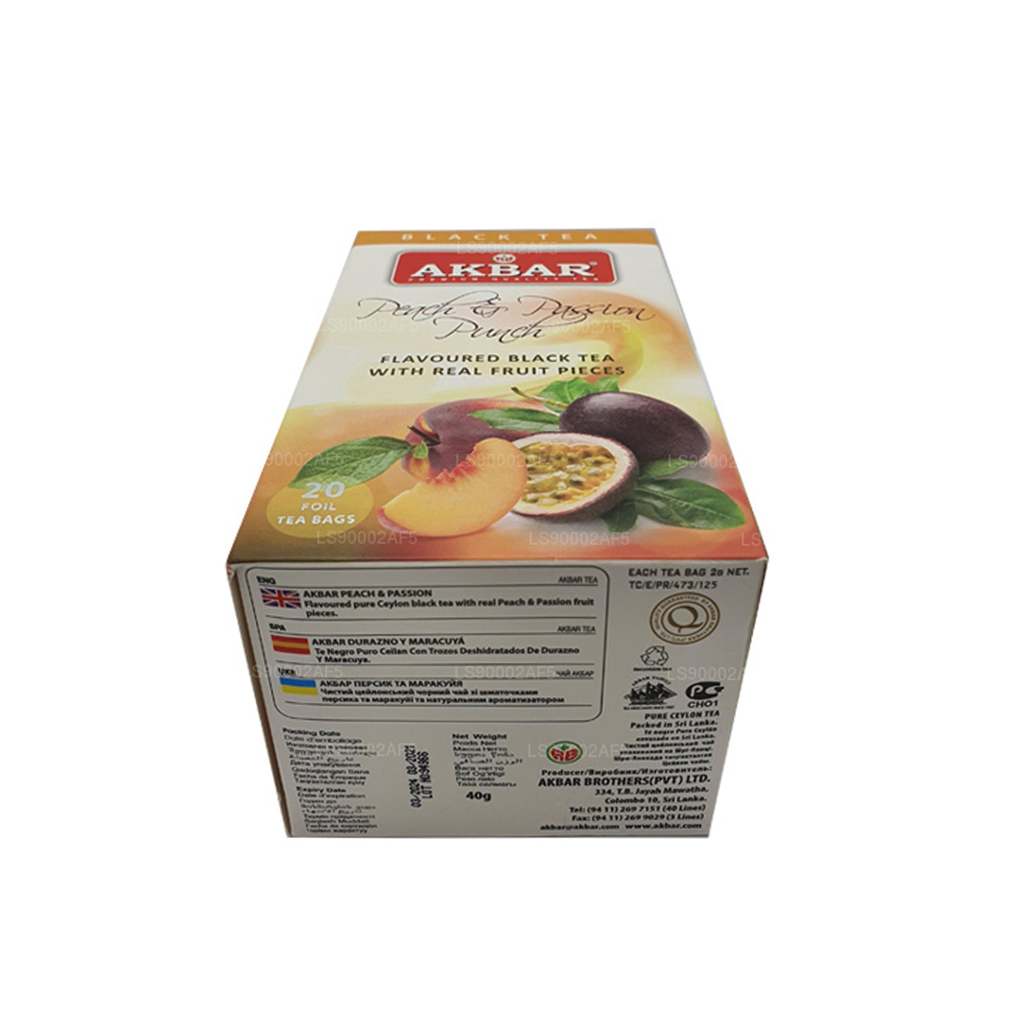 Akbar Peach and Passion Punch (40g) 20 个茶包