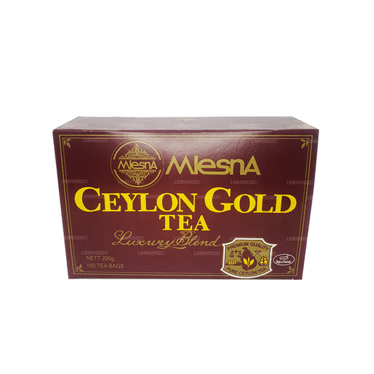 mlesna Tea Ceylon Gold 100 茶包 (200 g) String and Tag