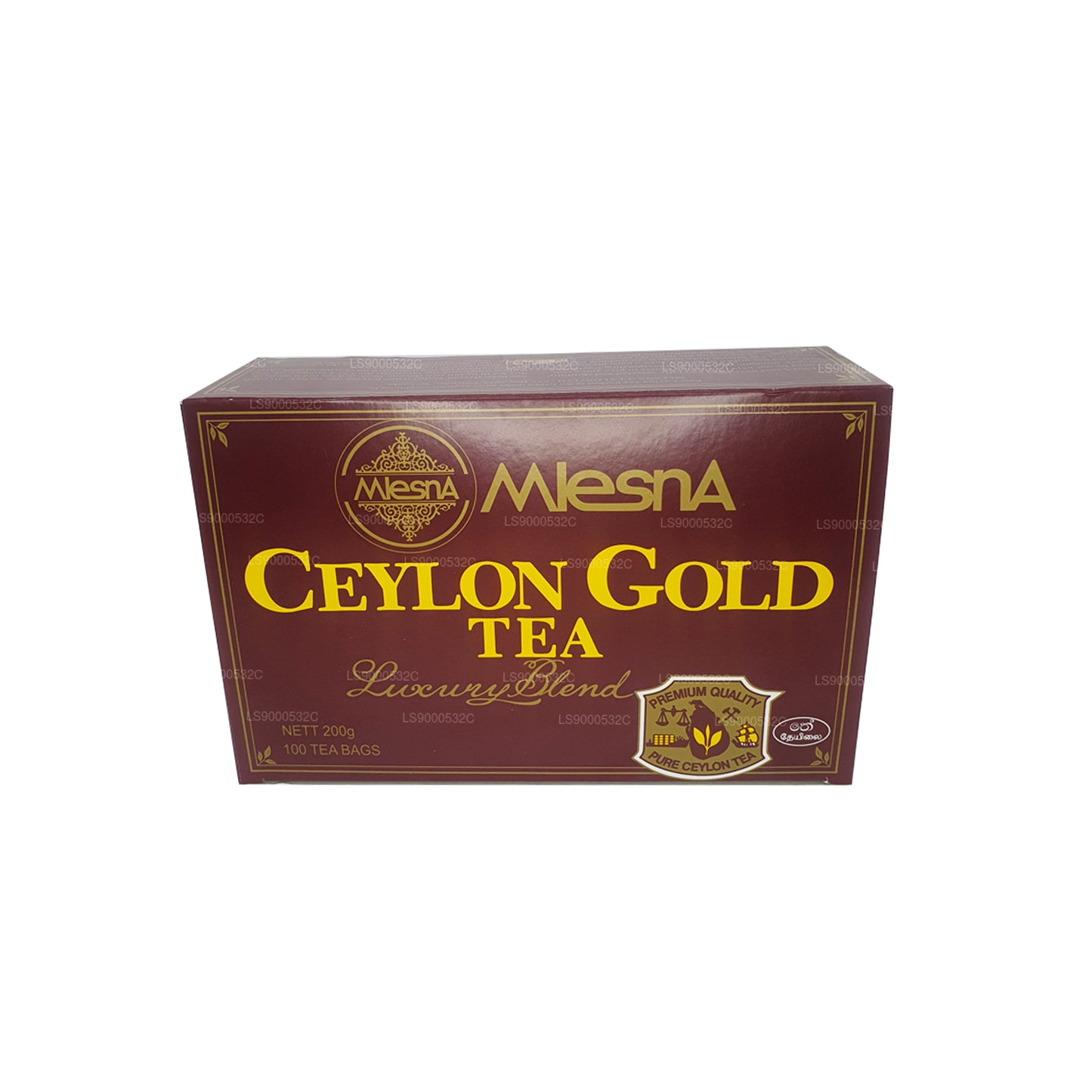 mlesna Tea Ceylon Gold 100 茶包 (200 g) String and Tag