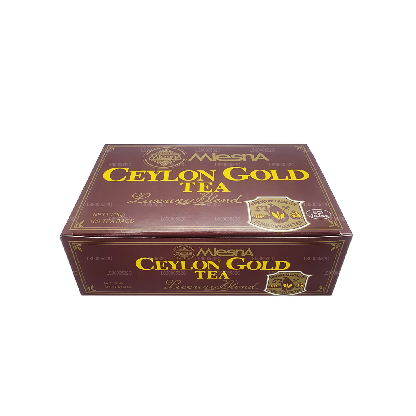 mlesna Tea Ceylon Gold 100 茶包 (200 g) String and Tag