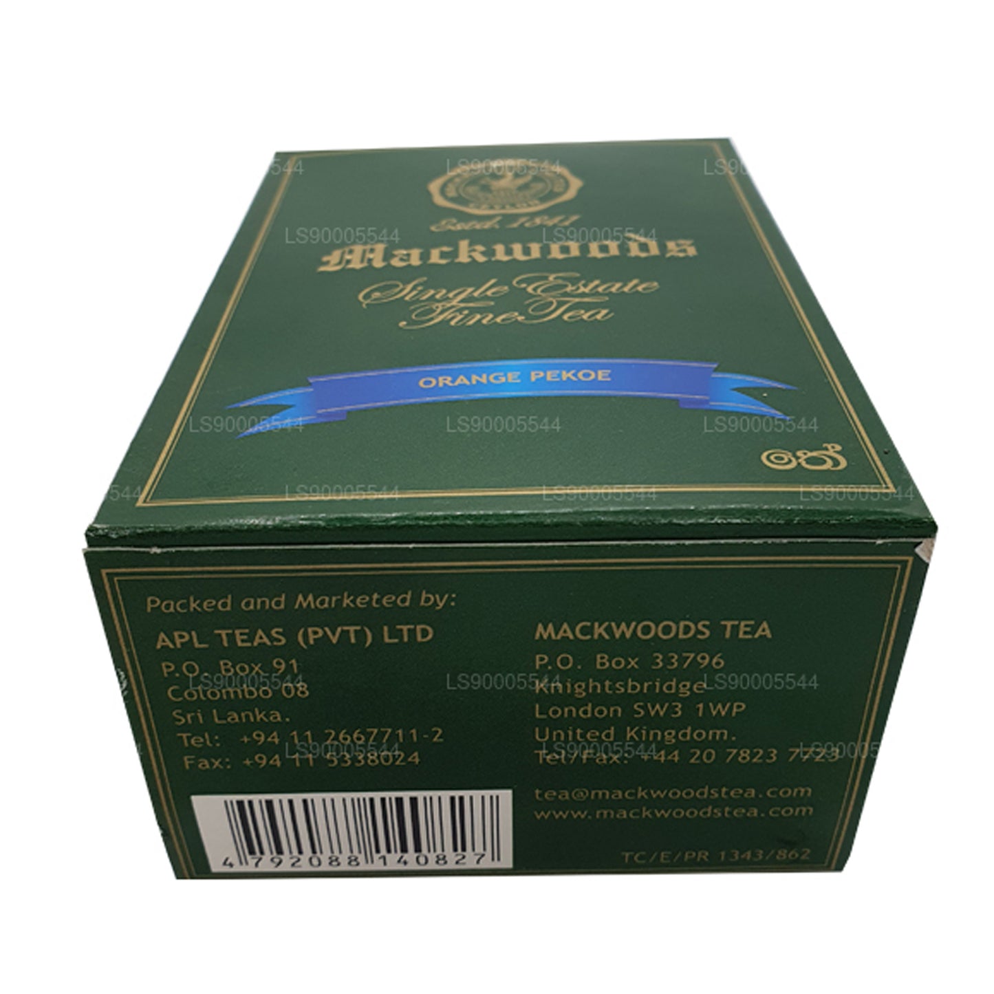 Mackwoods Single Estate，Loose Leaf，Op（Op）装在纸箱里（100 克）