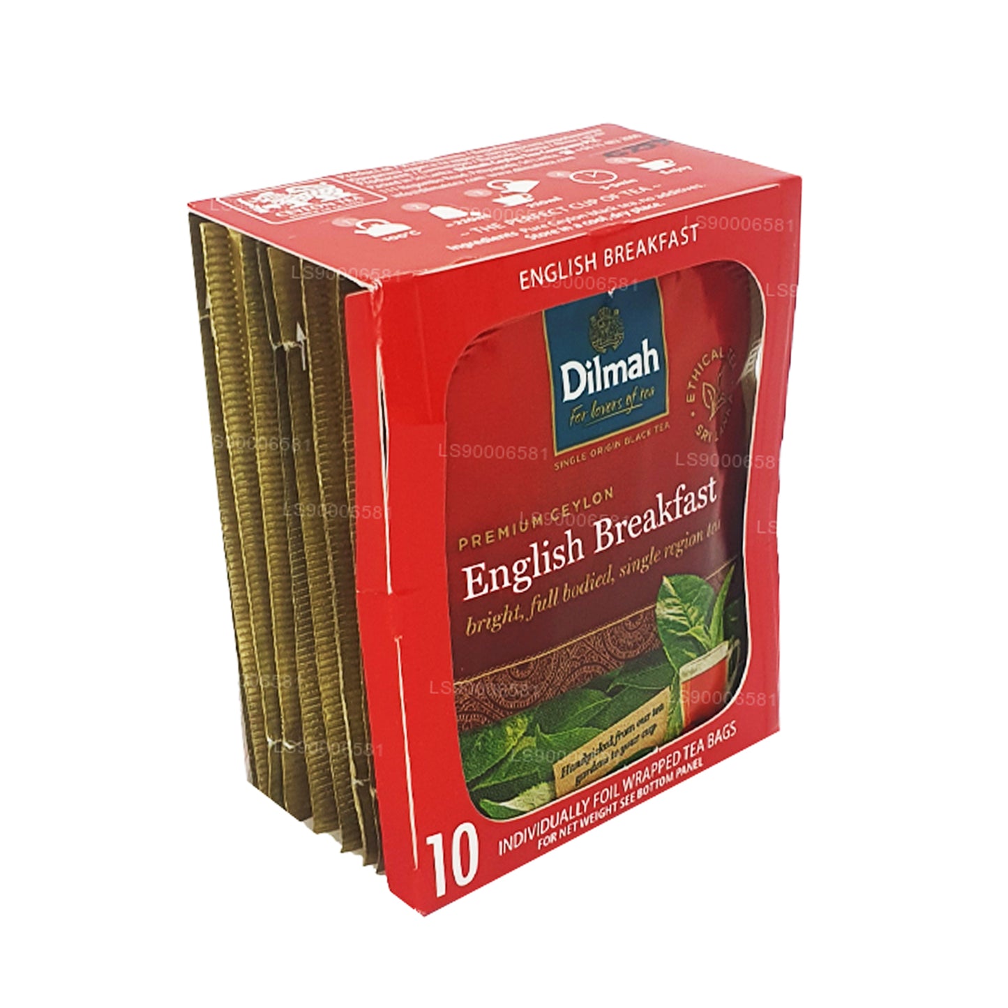 Dilmah 英式早餐茶 (20g) 10 个单独铝箔包装的茶包