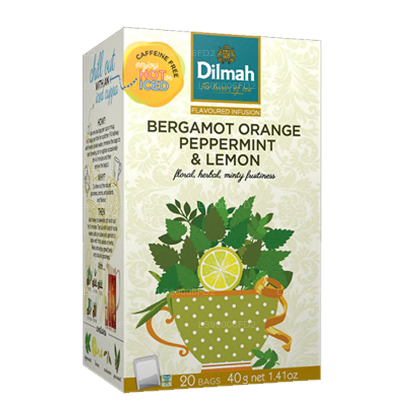 Dilmah Bergamot Orange Peppermint & Lemon 天然冲剂（20 茶包）