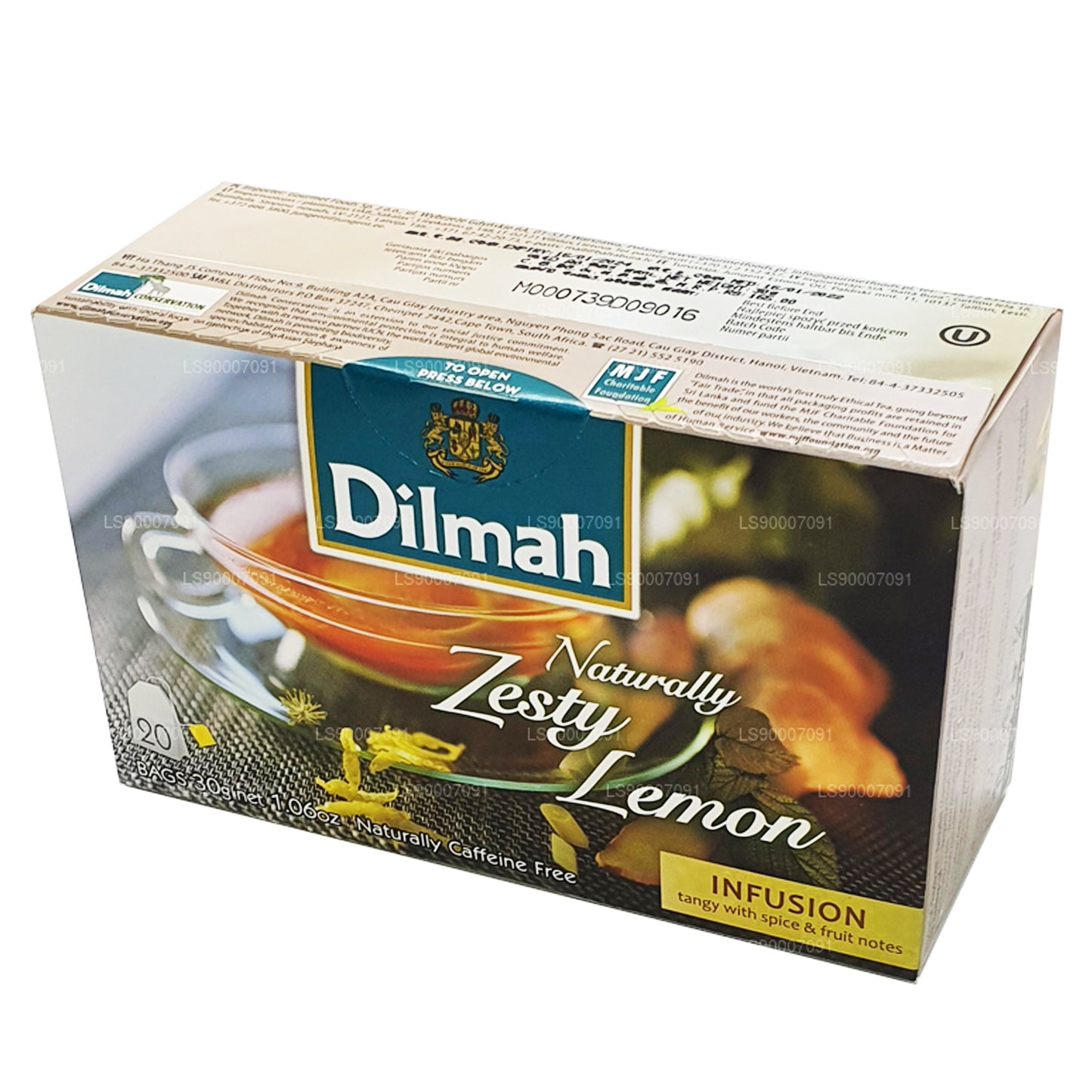 Dilmah Naturally Zesty 柠檬 (30g) 20 个茶包