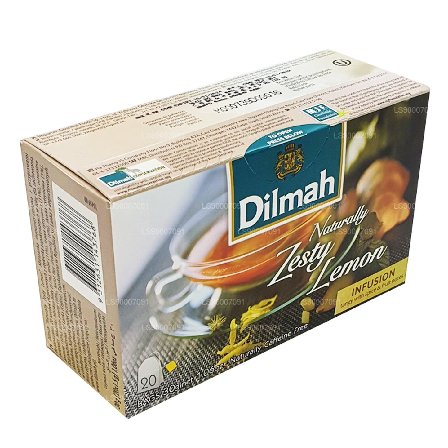 Dilmah Naturally Zesty 柠檬 (30g) 20 个茶包