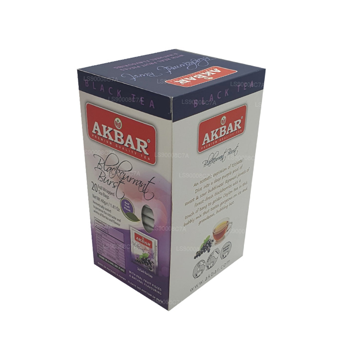 Akbar Blackcurrant Burst (40g) 20 个铝箔茶包