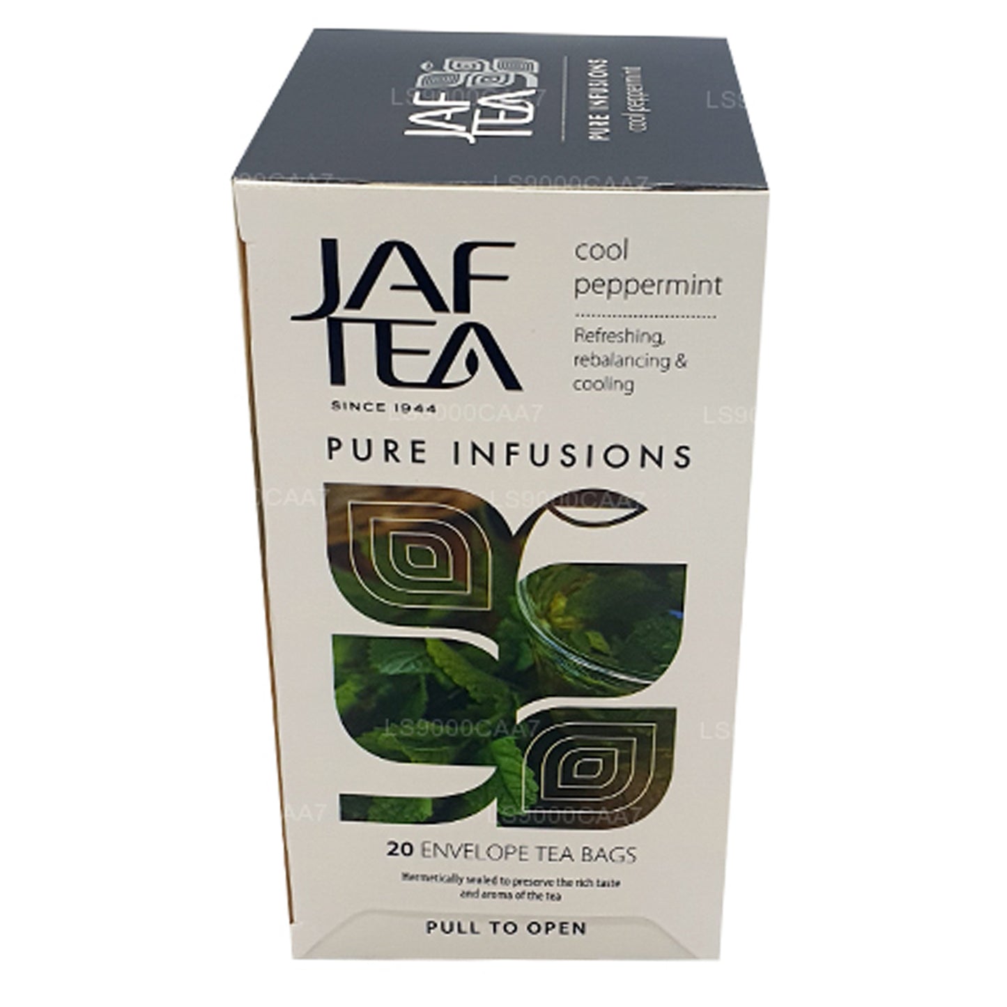 Jaf Tea Pure Infusions Collection Cool Peppermint 铝箔信封茶包 (30g