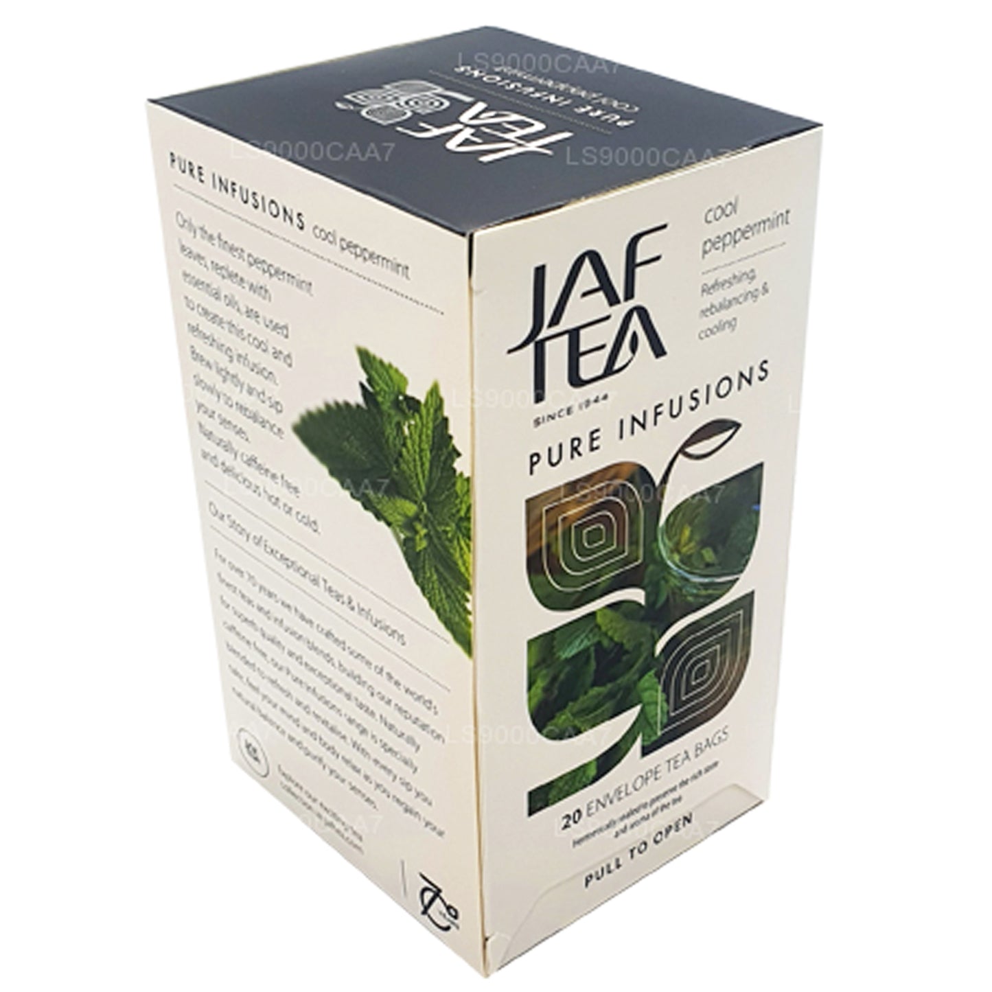 Jaf Tea Pure Infusions Collection Cool Peppermint 铝箔信封茶包 (30g