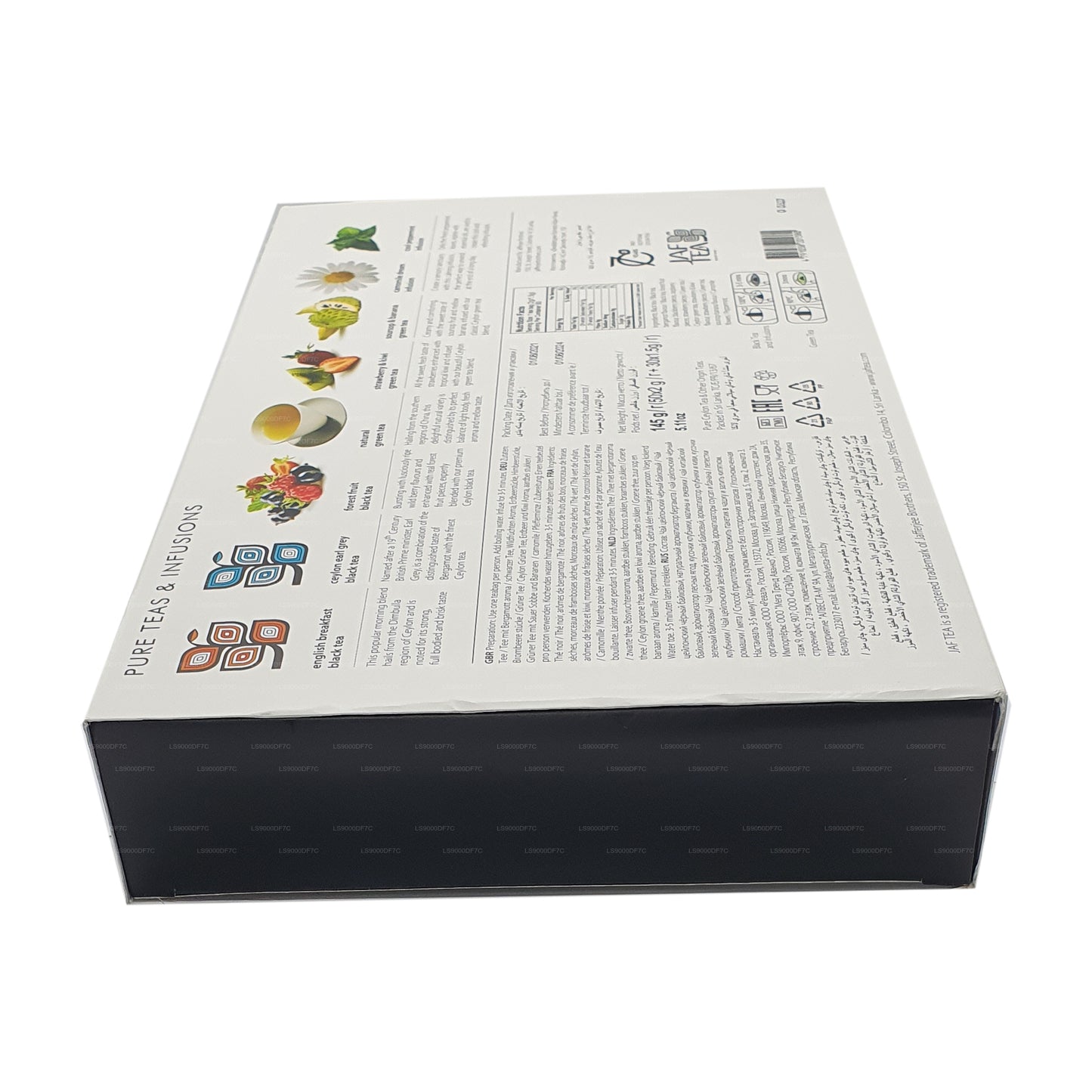 Jaf Tea Pure Teas 和输液 (145 克) 80 个茶包