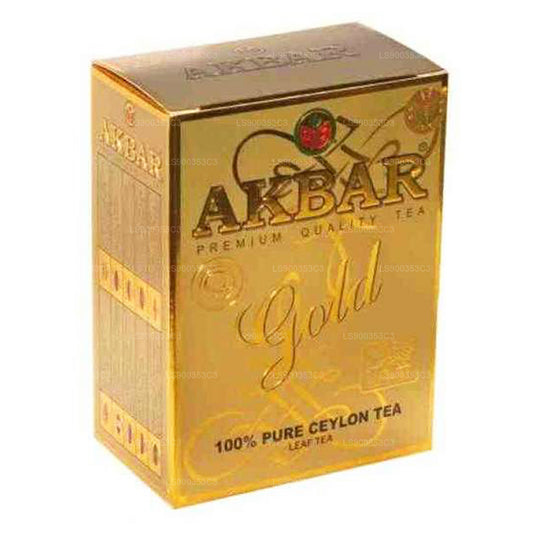 Akbar Gold Premium 100% 纯锡兰茶，散装茶（100 克）