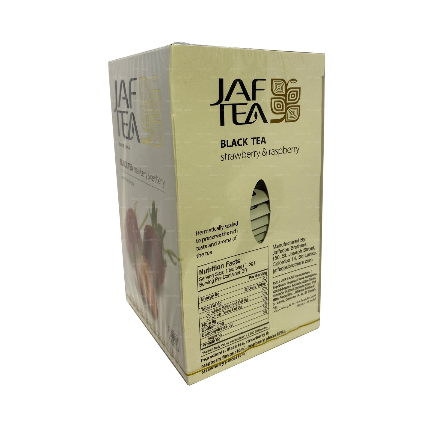 Jaf Tea Pure Fruits Collection 红茶草莓和覆盆子 (30g) 20 个茶包