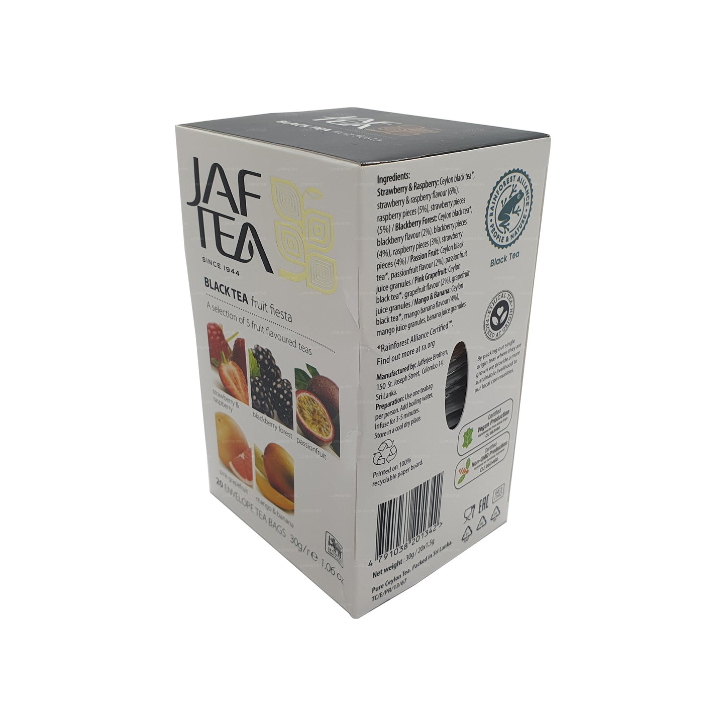 Jaf Tea Pure Fruits 系列红茶水果嘉年华 (30g) 20 个茶包