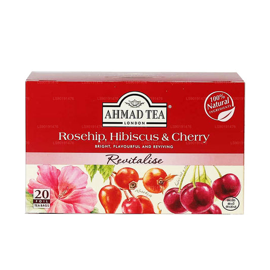 Ahmad Rosehip、Hibiscus and Cherry (40g) 20 个铝箔茶包