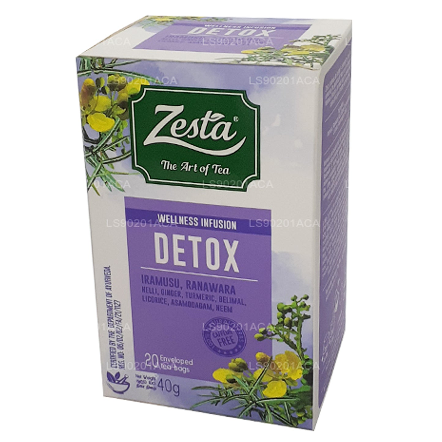 Zesta Detox Iramusu，Ranawara (40g) 20 个茶包