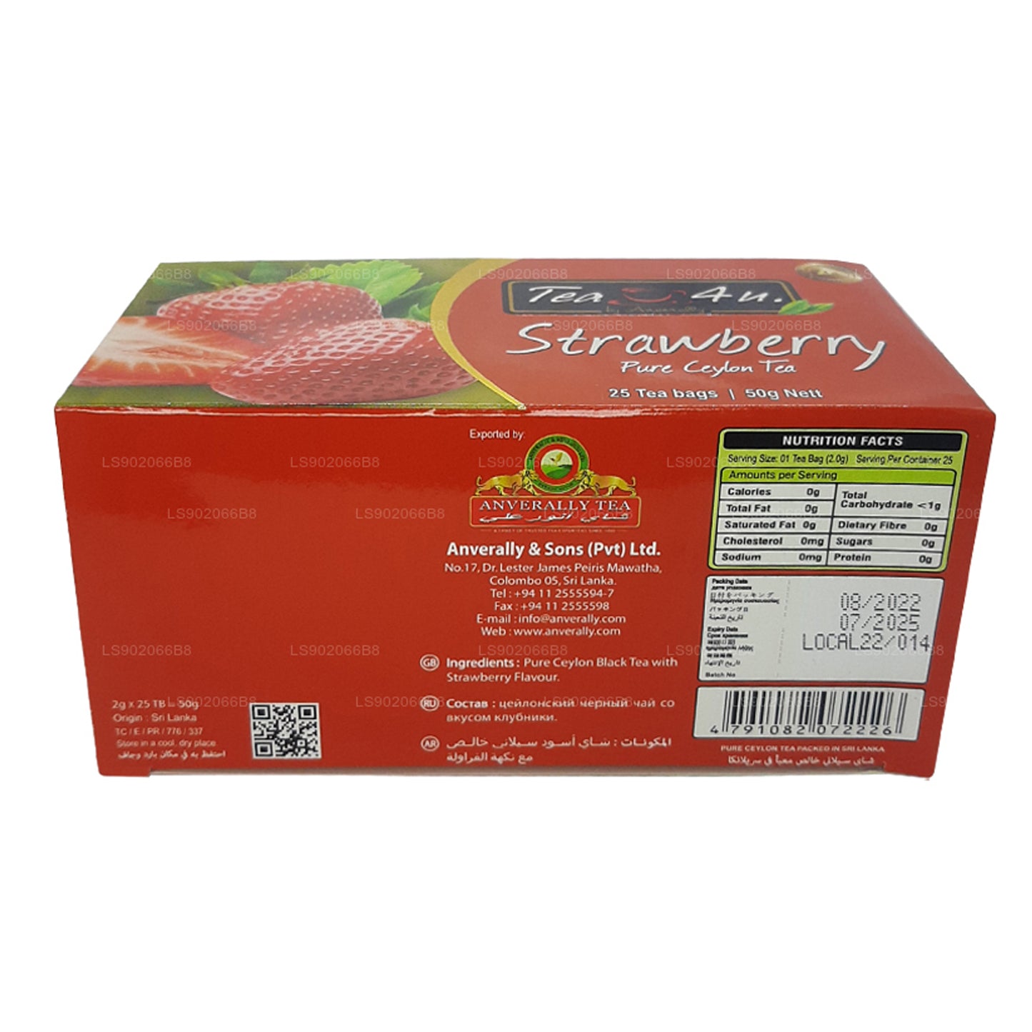 Tea4U Strawberry Tea (50g) 25 Tea Bags