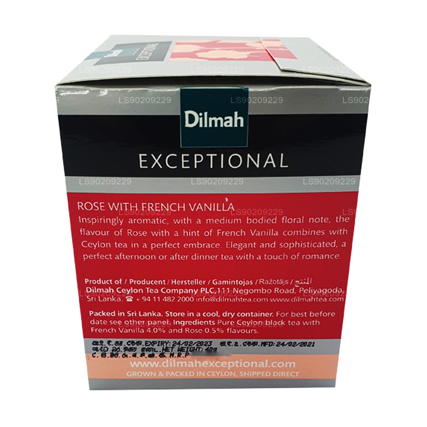 Dilmah Excelerive Rose 含法国香草 (40g) 20 个茶包