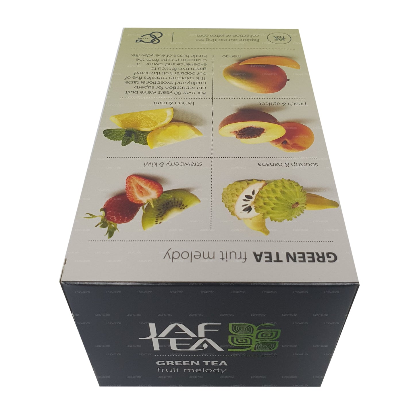Jaf Tea Pure Green 系列绿茶水果旋律 (40g) 20 个茶包