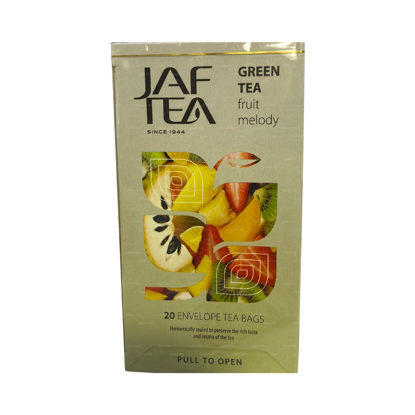 Jaf Tea Pure Green 系列绿茶水果旋律 (40g) 20 个茶包