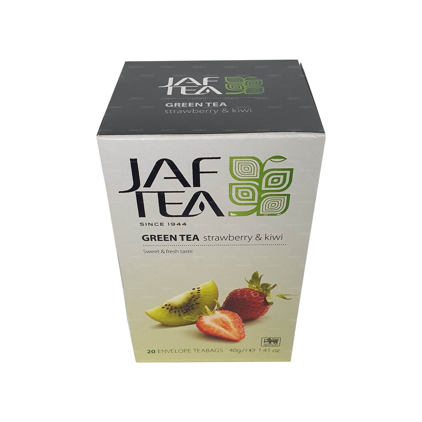 Jaf Tea Pure Green 系列绿茶草莓和奇异果 (40g) 20 个茶包