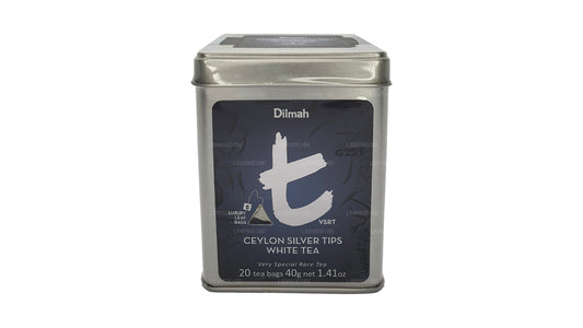 Dilmah T-series VSRT Ceylon Silver Tips White Tea Tin Caddy (40
