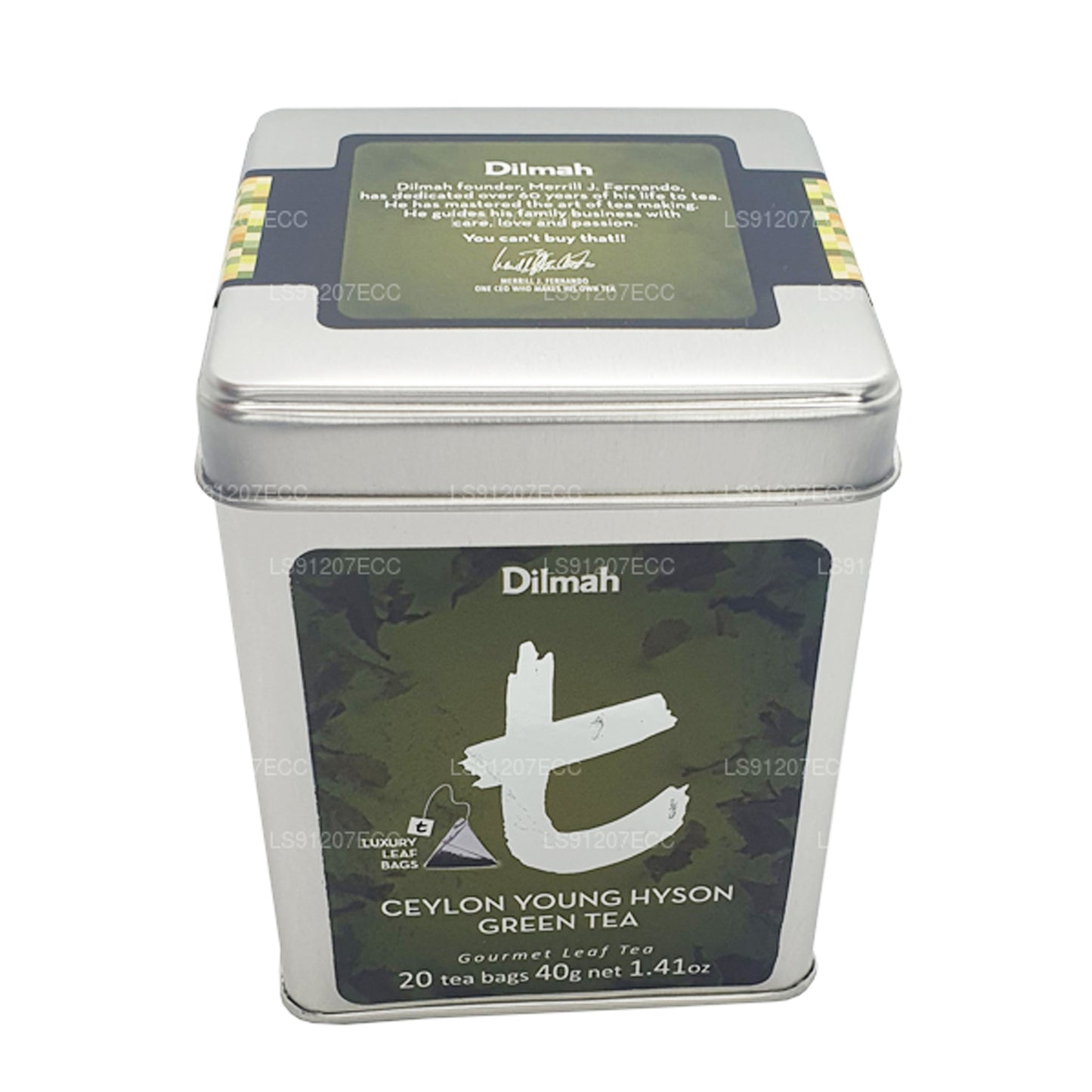 Dilmah T 系列锡兰 Young Hyson 绿茶 (40g) 20 茶包