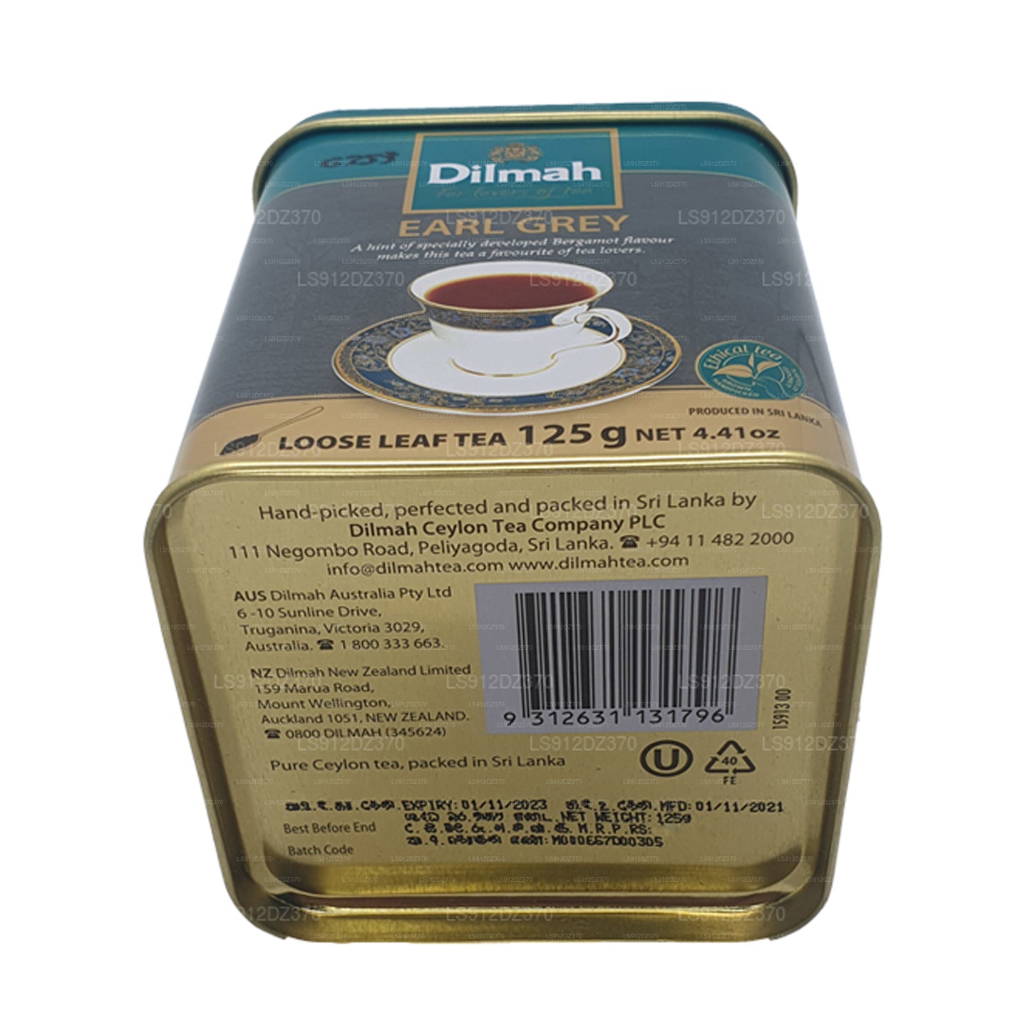 Dilmah Earl Grey 散叶茶 (125 克)