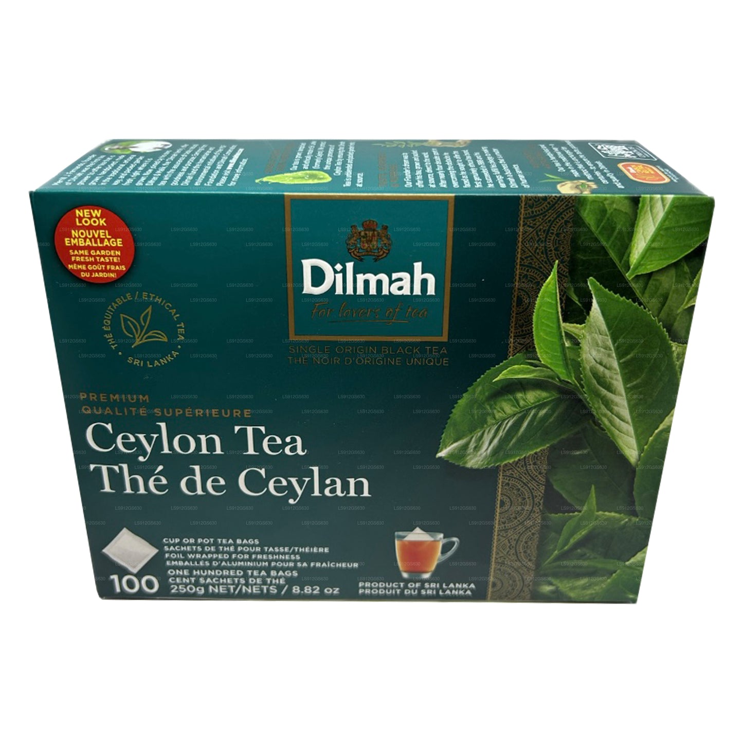 Dilmah Premium 锡兰茶 (250 g) 100 个无标签茶包