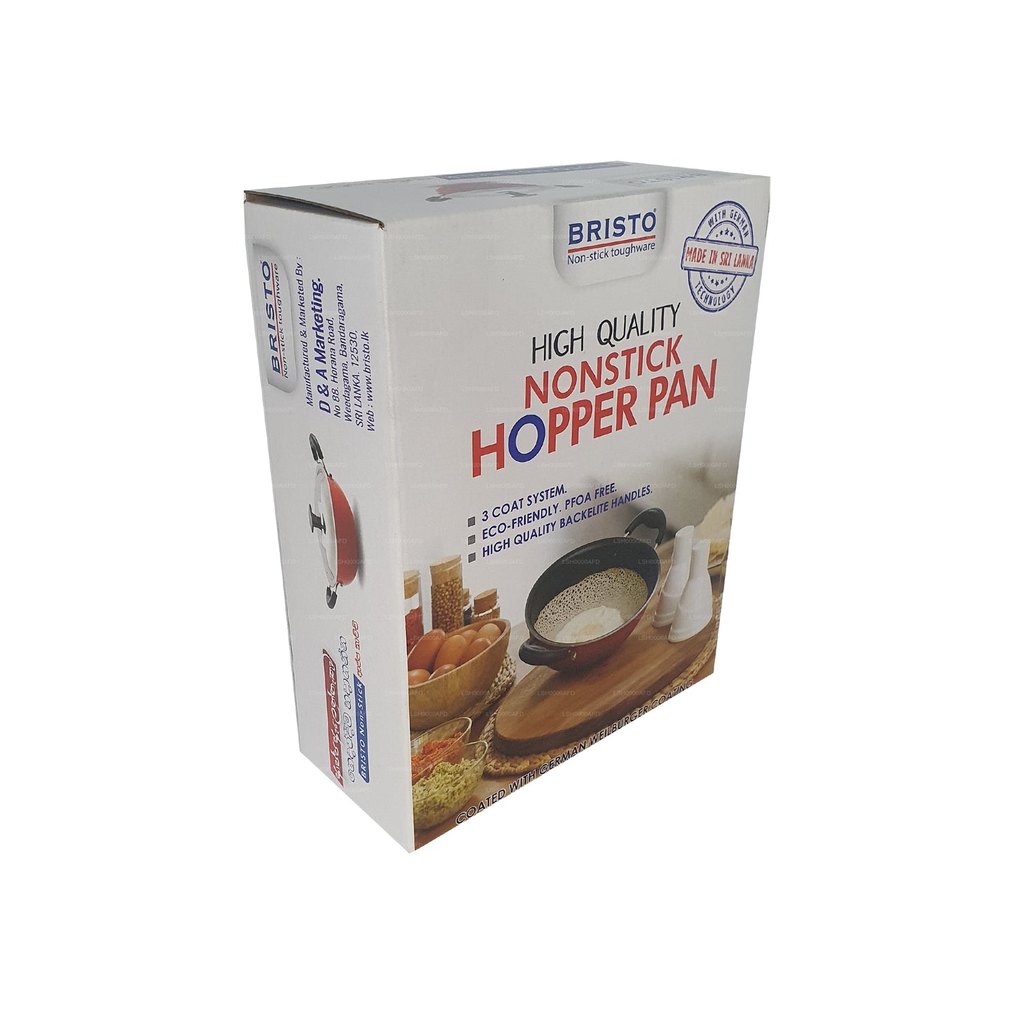 Bristo Nonstick Hopper Pan 18 厘米（7 英寸）