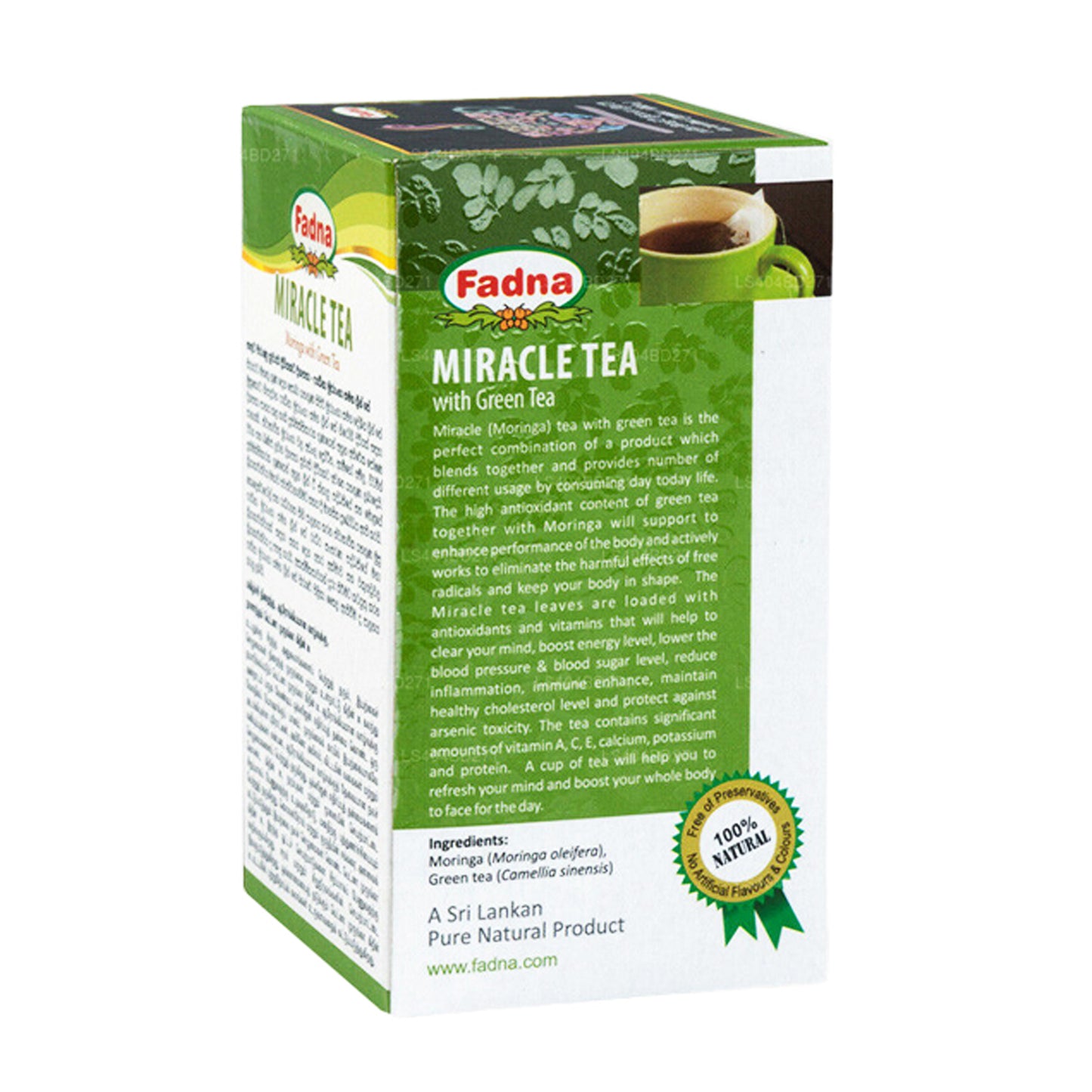 Fadna Miracle Tea 辣木配绿茶 (40g) 20 茶袋