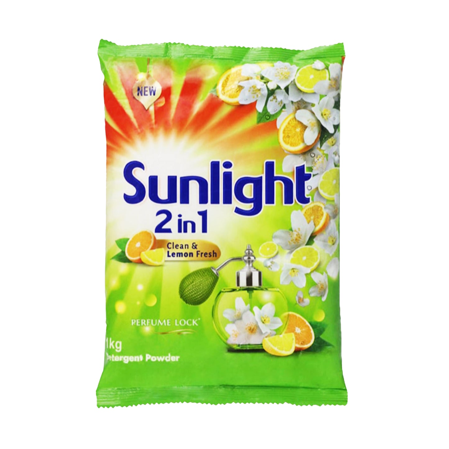 Sunlight Clean & Lemon 新鲜洗涤剂粉 (1kg)