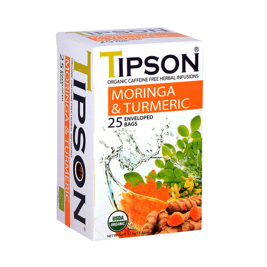 Tipson Tea 有机辣木和姜黄（37.5 克）